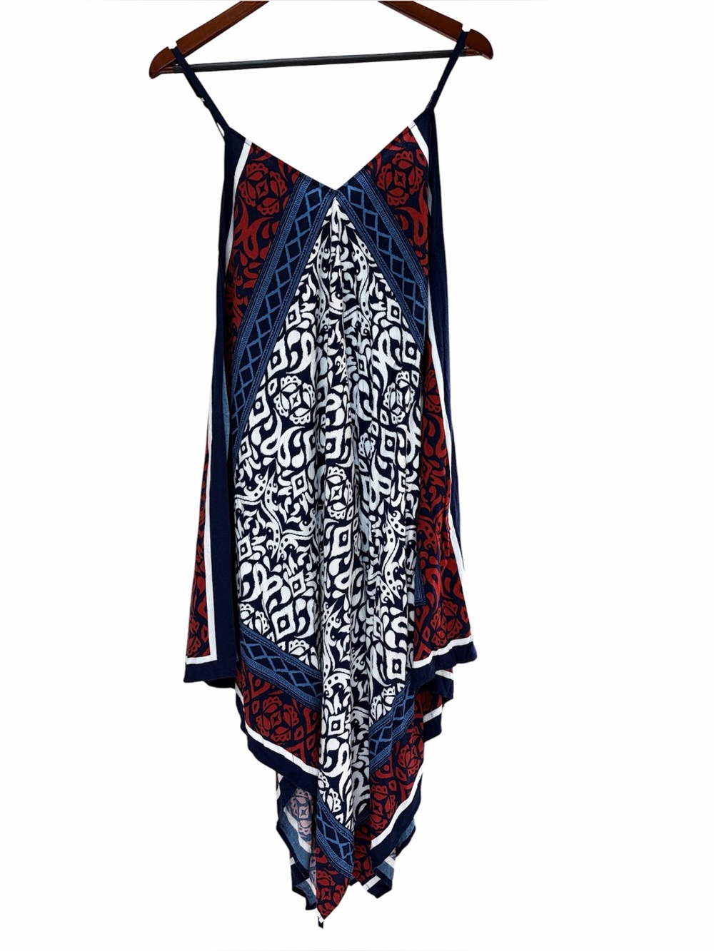 Tommy Bahama Handkerchief Hem Dress S M Boho Beach Flowy Sundress